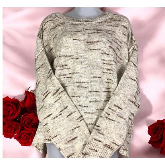 Max Studio Women’s Tan Brown Knit Pullover Sweater Crew Neck Size XL NWOT - Picture 3 of 16
